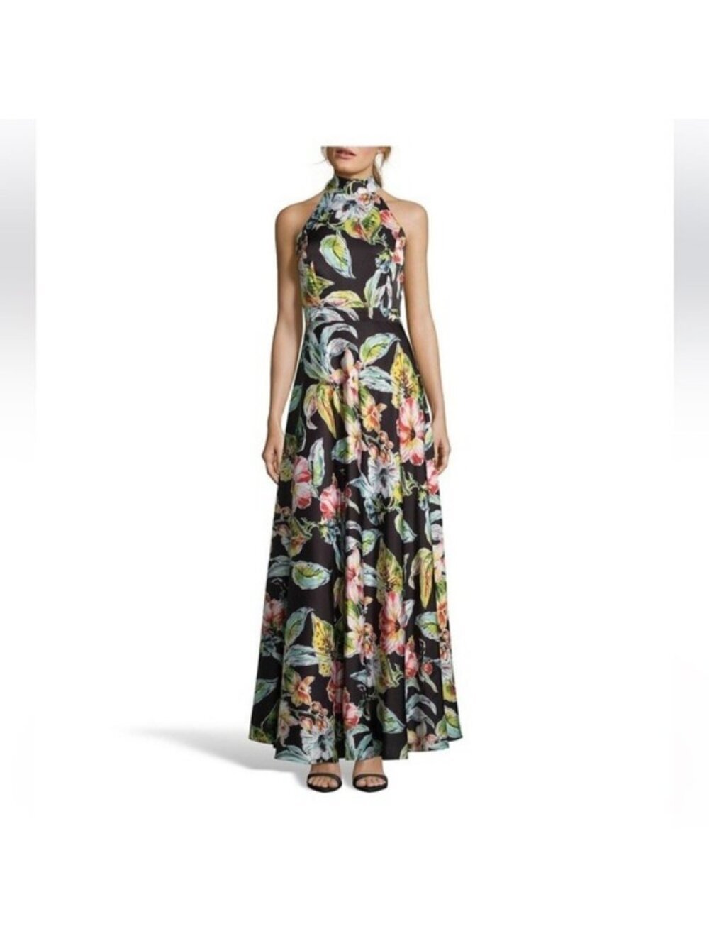 NICOLE MILLER NY Tropical Halter Maxi sz 10
